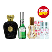 Lattafa Opulent Oud + Brut + Maryam Perfume + Lotion (5 Pcs Combo Bundle)