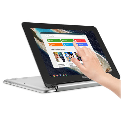 كمبيوتر محمول 2 في 1 من Asus Chromebook Flip C101 بشاشة تعمل باللمس مقاس 10.1 بوصة