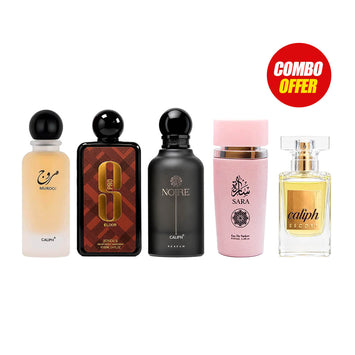 Murooj, 8 Pro Elixir, Noire, Escort, Sara (5 Pcs Combo Bundle)