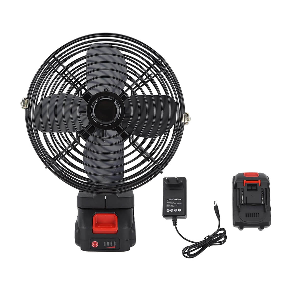 Portable Camping Fan with 21V Rechargeable Battery