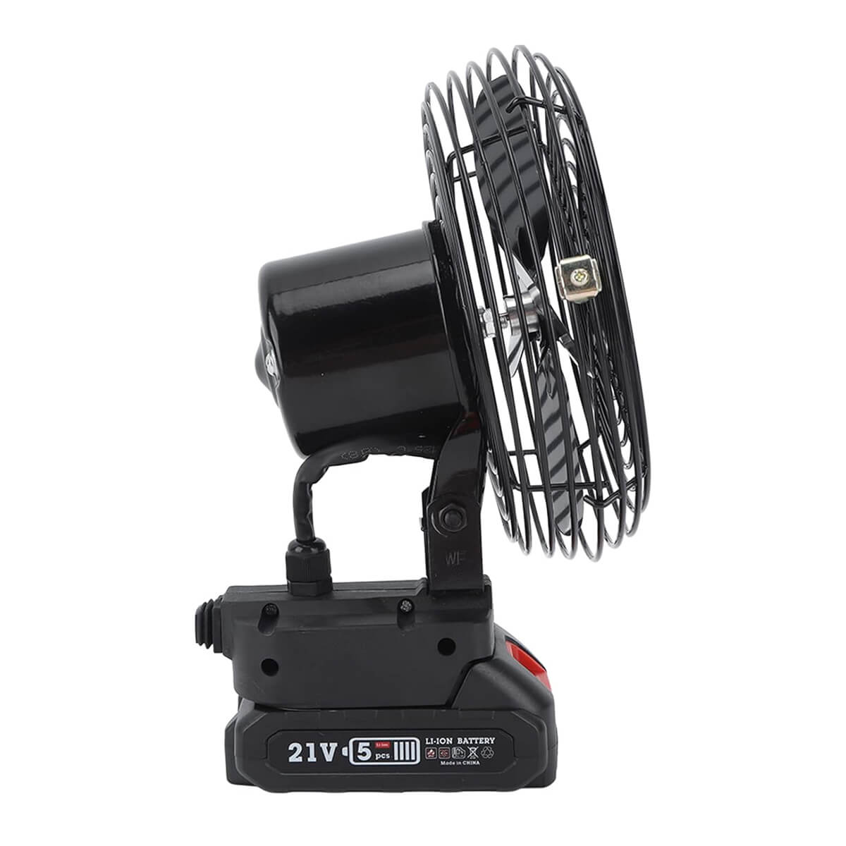 Portable Camping Fan with 21V Rechargeable Battery