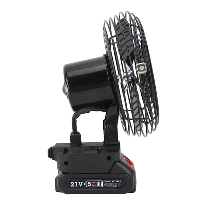 Portable Camping Fan with 21V Rechargeable Battery