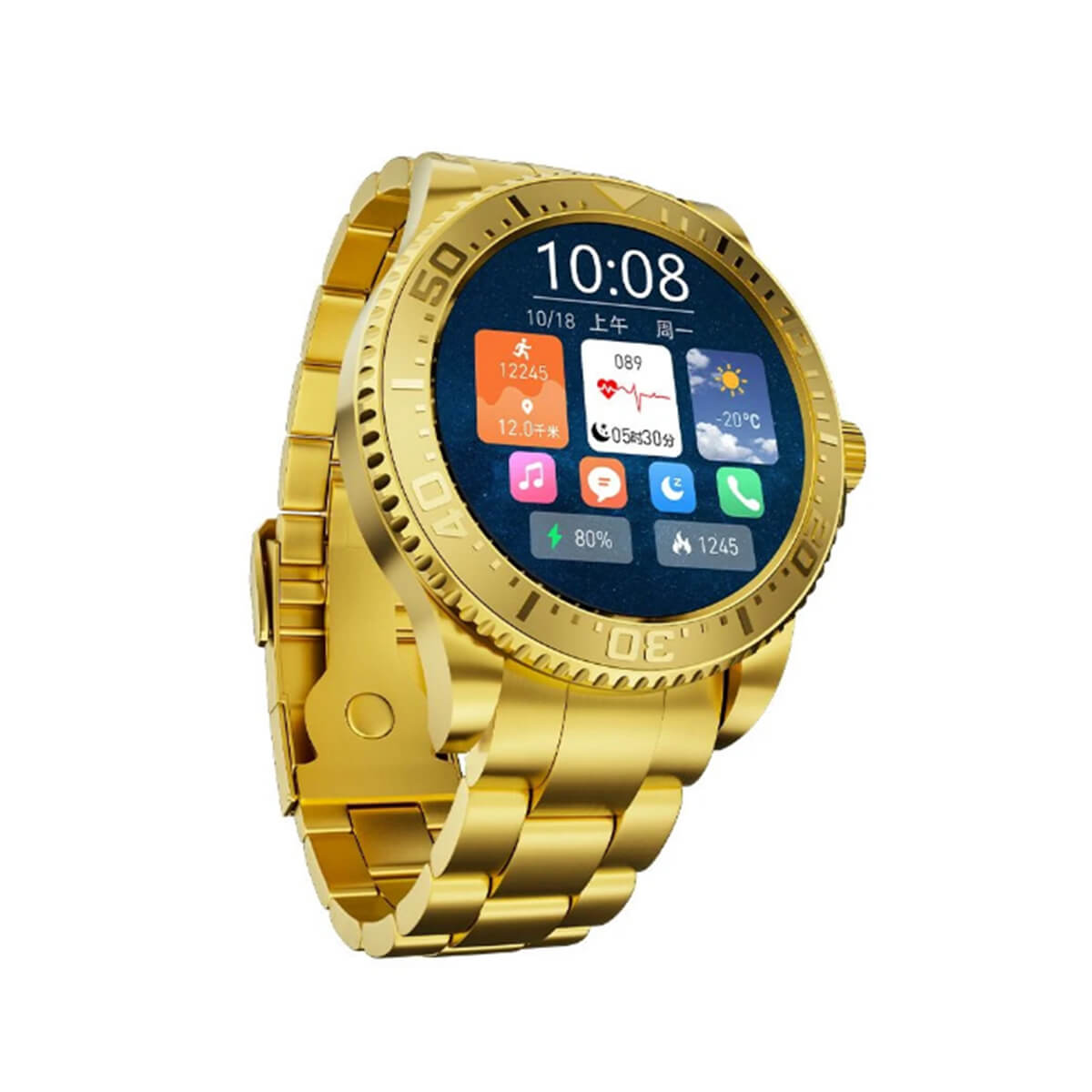 GS Wear G9 Gold Smarwtatch 24K Golden Edition