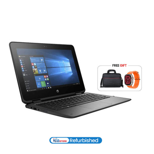 Used HP ProBook X360 11 G2 EE Notebook PC (4GB RAM + 128GB Memory) with Laptop Bag + T10 Ultra Watch Free