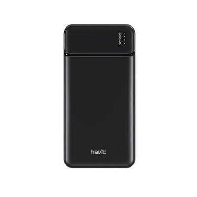 باور بانك هافيت PB5015 بسعة 10000 مللي أمبير - أسود