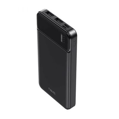 باور بانك هافيت PB5015 بسعة 10000 مللي أمبير - أسود