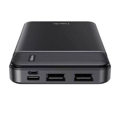 باور بانك هافيت PB5015 بسعة 10000 مللي أمبير - أسود