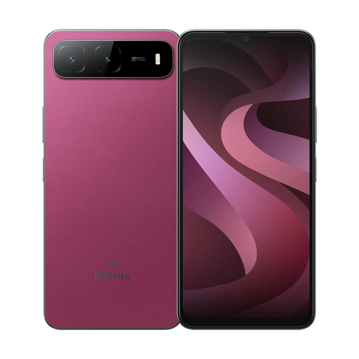 Infinix Hot 60i 5G (4GB RAM + 128GB Memory) - Plum Red