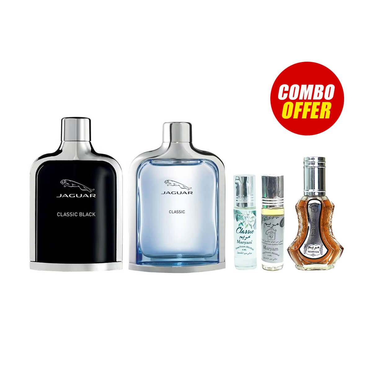 Jaguar Classic Perfume Combo Bundle (5 Items Combo Bundle)