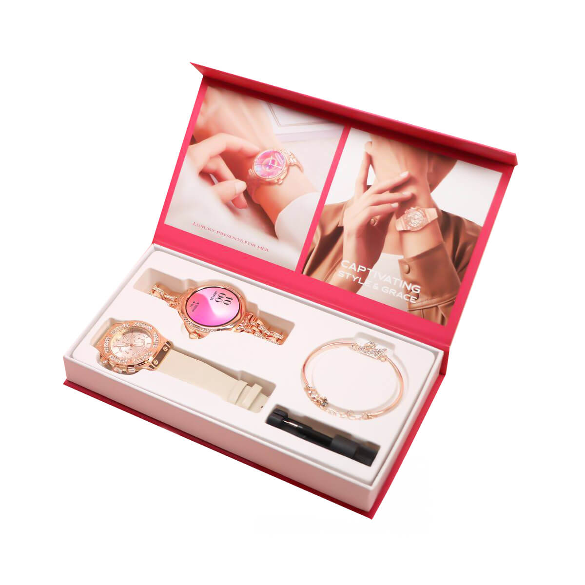 Jsyes MS5 Ladies Smartwatch Gift Set Combo