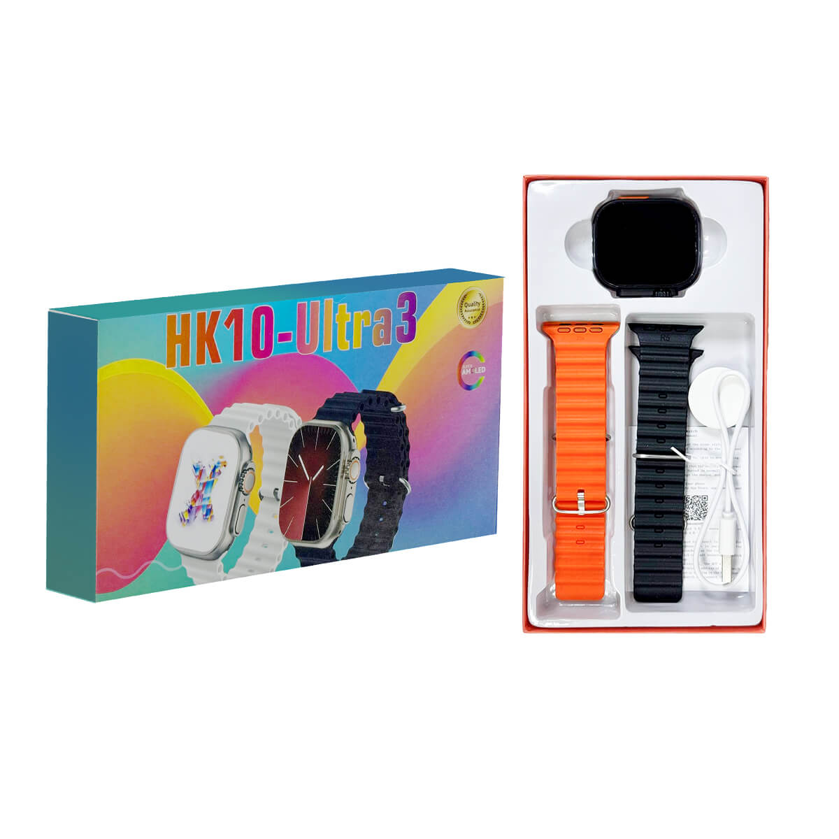 HK10 Ultra 3 Smartwatch with 2 Straps