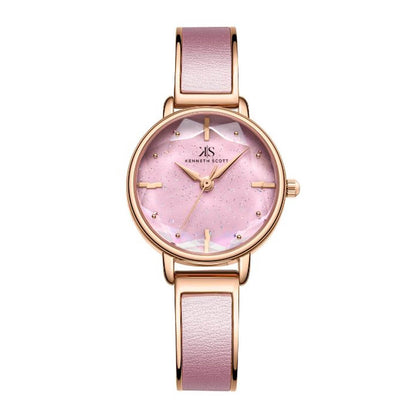 Kenneth Scott Women Pink Dial Analog Watch - K23503-RBPP