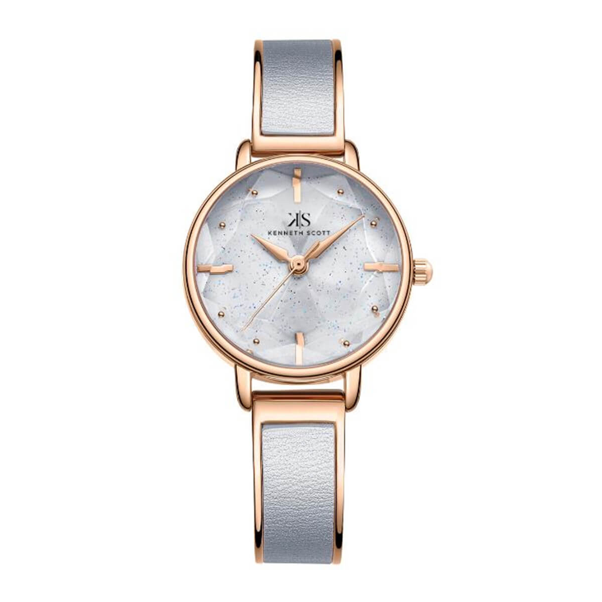 Kenneth Scott Women Grey Dial Analog Watch - K23503-RBXX