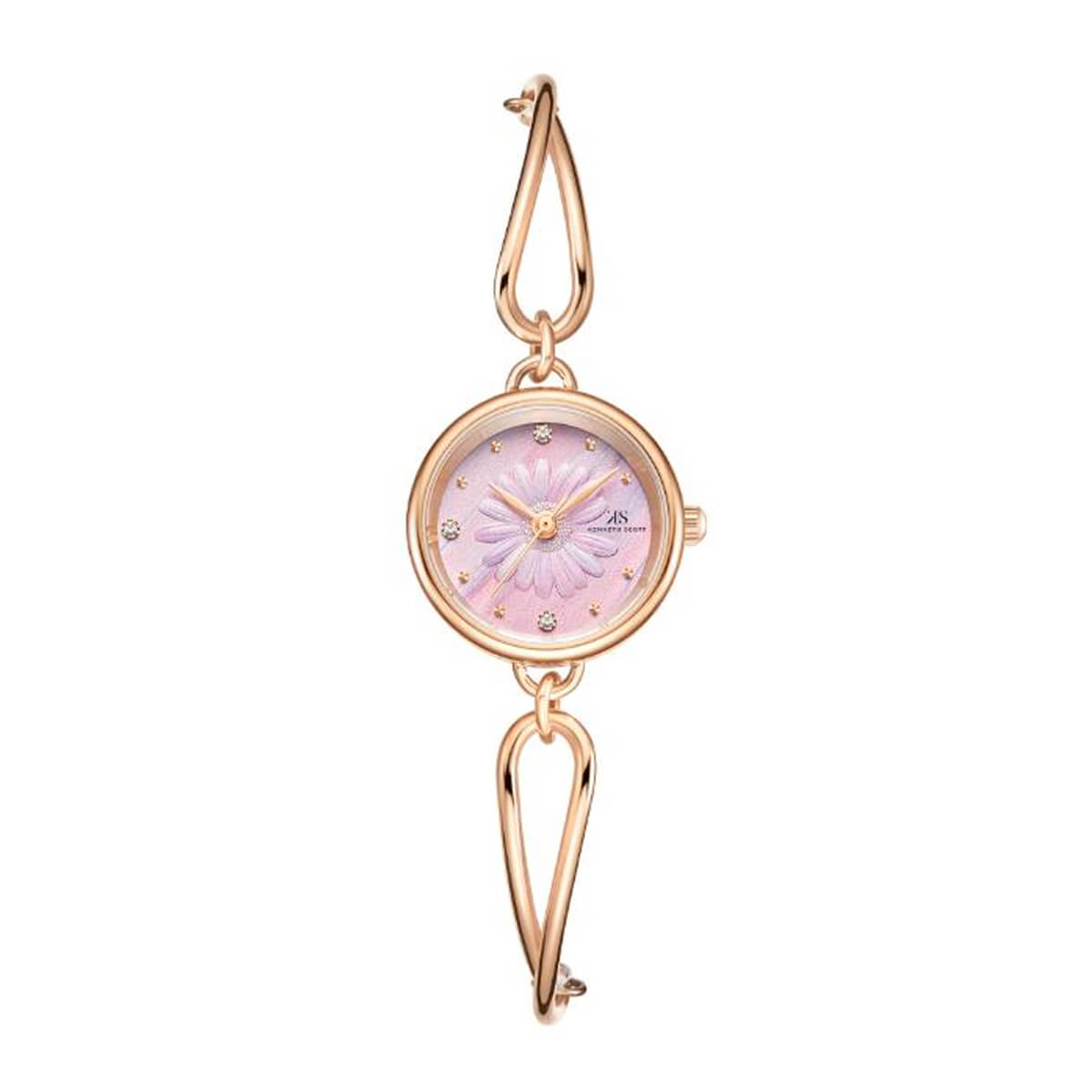 Kenneth Scott Women Pink Dial Analog Watch - K23505-RBKP