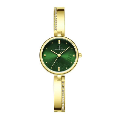 Kenneth Scott Women Green Dial Analog Watch - K23506-GBGG