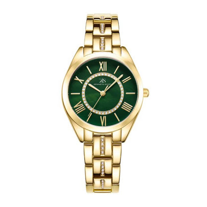 Kenneth Scott Women O.Green Dial Analog Watch - K23510-GBGH