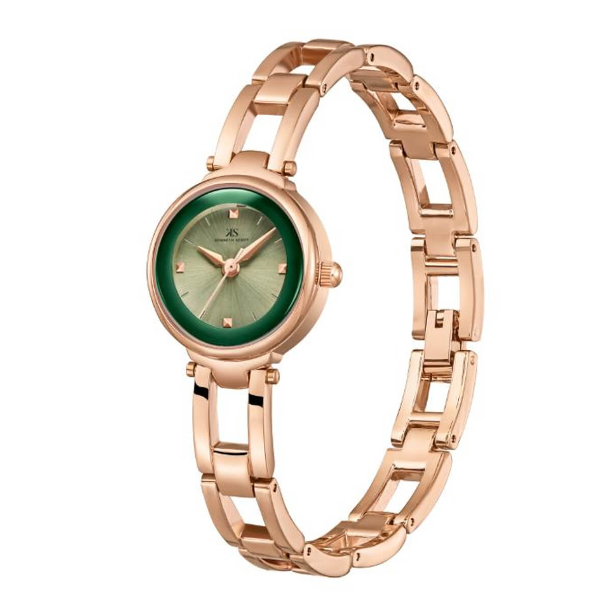 Kenneth Scott Women O.Green Dial Analog Watch - K23516-RBKH