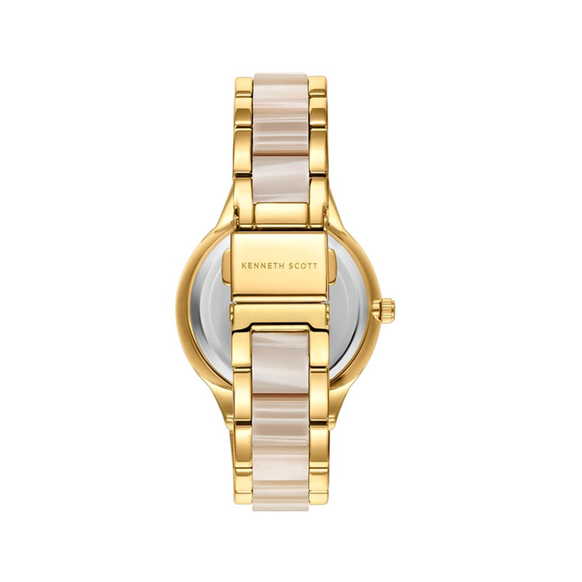 Kenneth Scott Ladies Gold Dial Multi Function Watch - K24604-GCCI