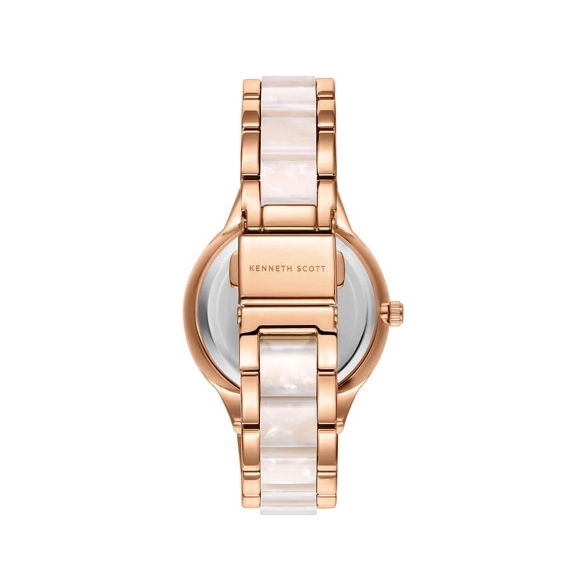 Kenneth Scott Ladies Rose Gold Dial Multi Function Watch - K24604-RCWW