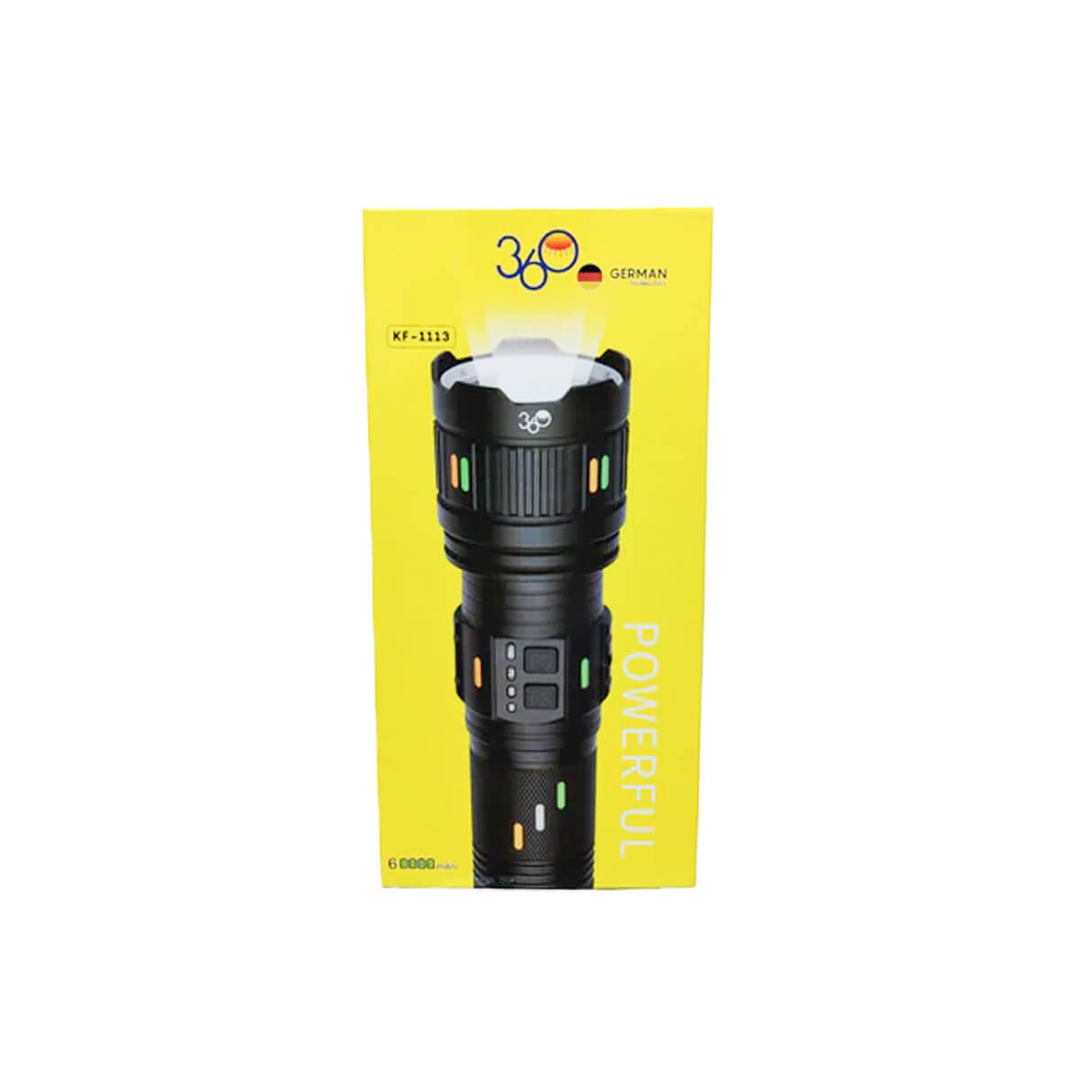 360 German Rechargeable LED Flashlight KF-1113
