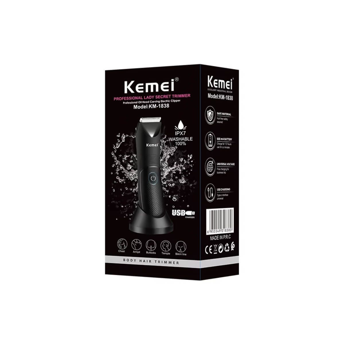 Kemei Rechargeable Hair Trimmer KM-1838