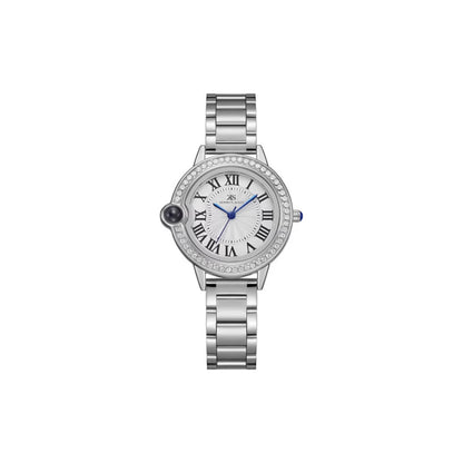 Kenneth Scott Women's White Dial Analog Watch - K22530-SBSW
