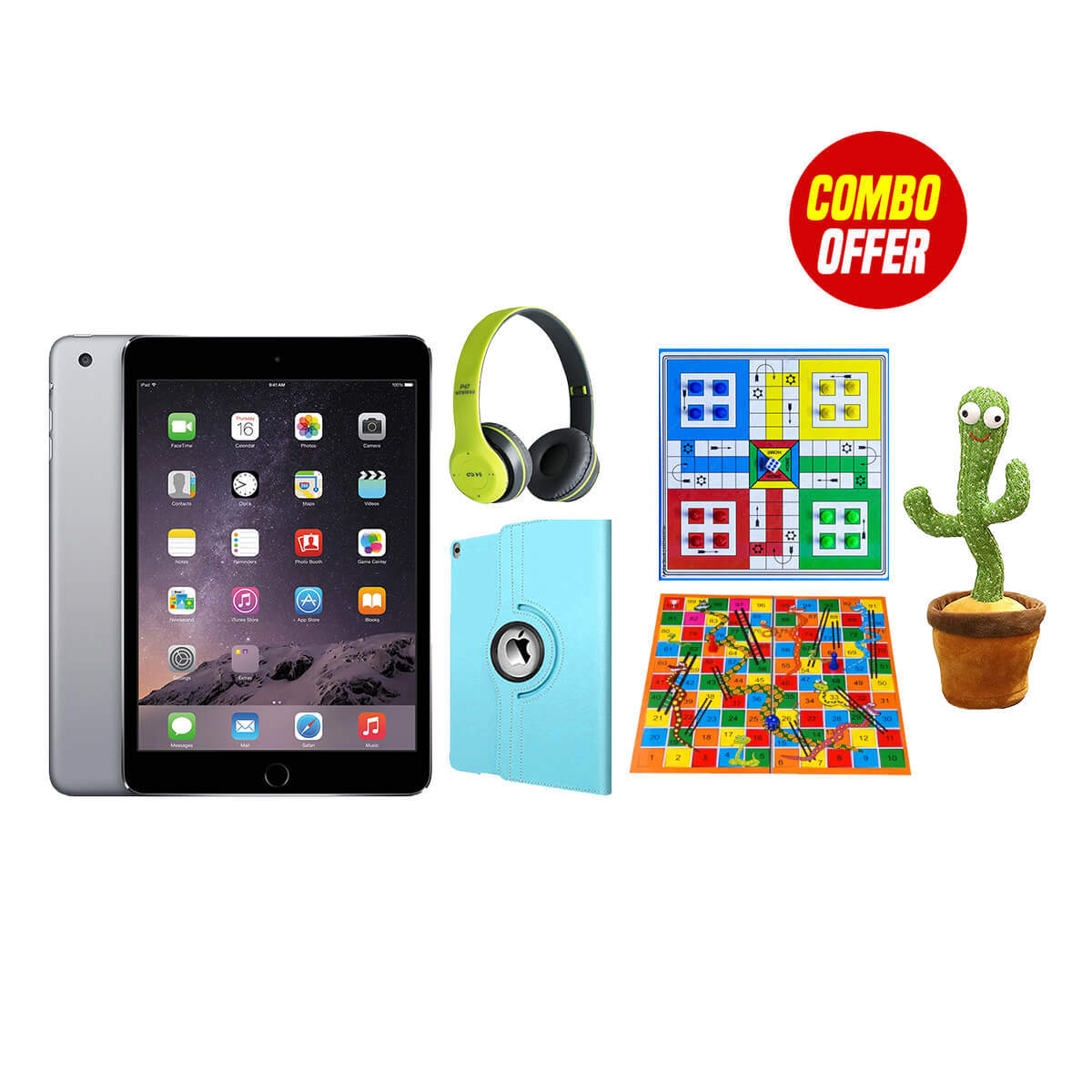 Used iPad Mini 1st Gen 16GB Wi-Fi Kids Combo Bundle