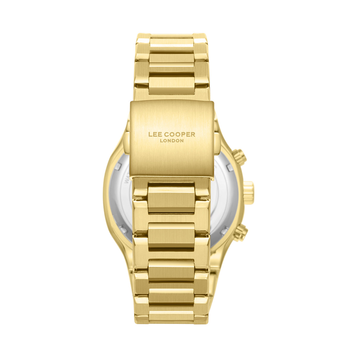 Lee Cooper Gents Multifunction Gold Case Gold Metal Band Silver Dial LC08146.130