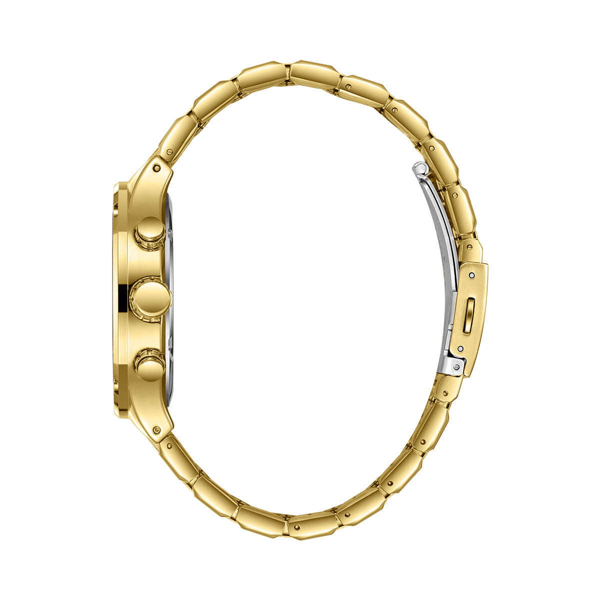 Lee Cooper Gents Multifunction Gold Case Gold Metal Band Silver Dial LC08146.130