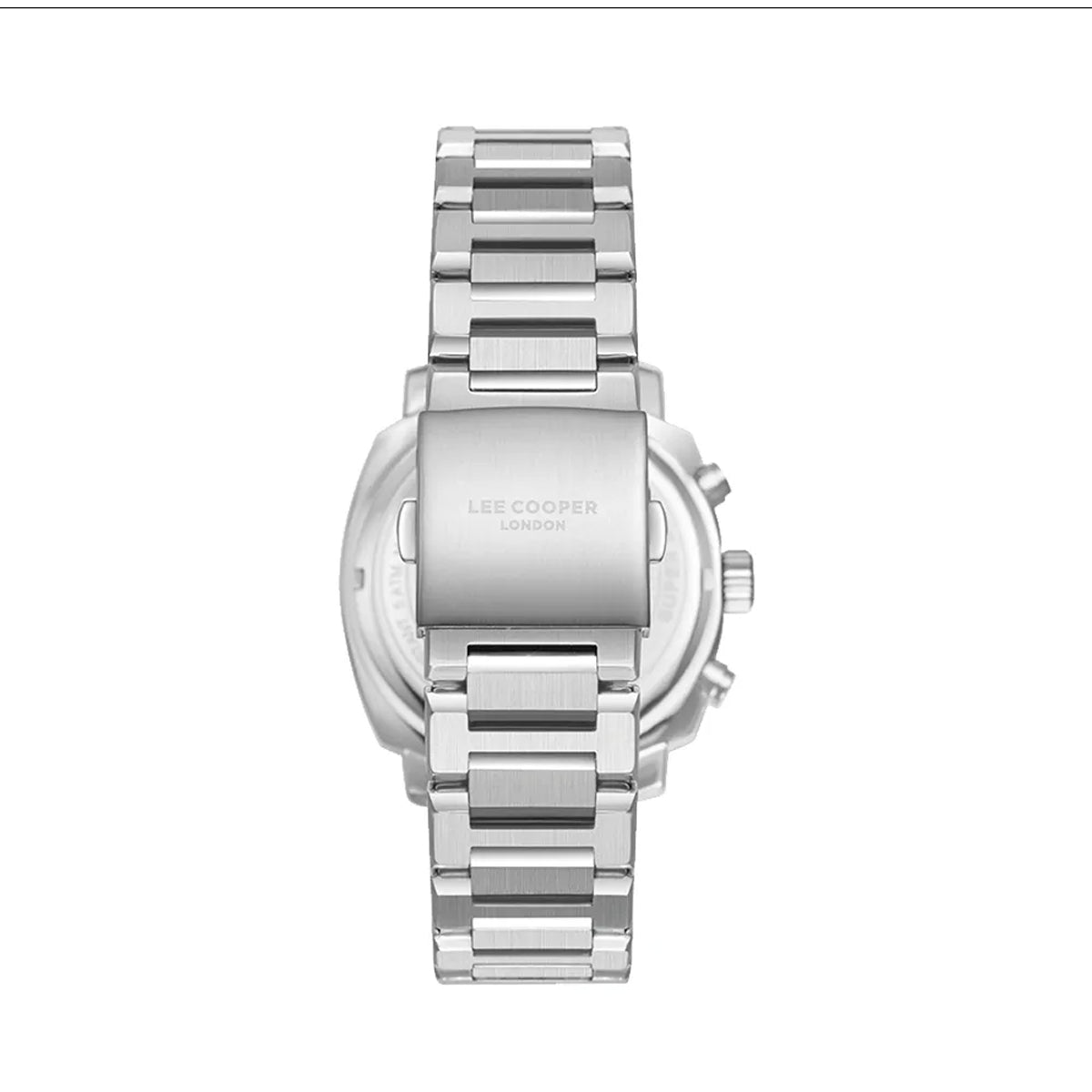 Lee Cooper Gents Multifunction Silver Case Silver Metal Band Dark Green Dial LC08146.390