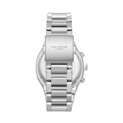 Lee Cooper Gents Multifunction Silver Case Silver Metal Band Silver Dial LC08146.330