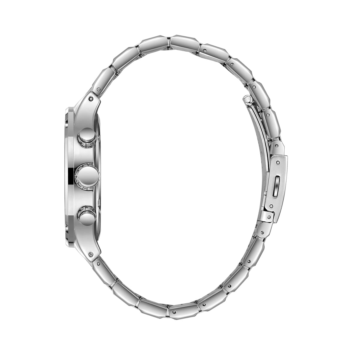 Lee Cooper Gents Multifunction Silver Case Silver Metal Band Silver Dial LC08146.330