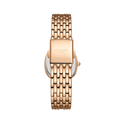 Lee Cooper Ladies 2H Function Rose Gold Case Rose Gold Metal Band MOP Dial LC08159.420
