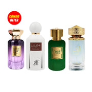 Caliph Woody Rose, Marjan, Spark Oud, Alif Perfume (4 Pcs Combo Bundle)
