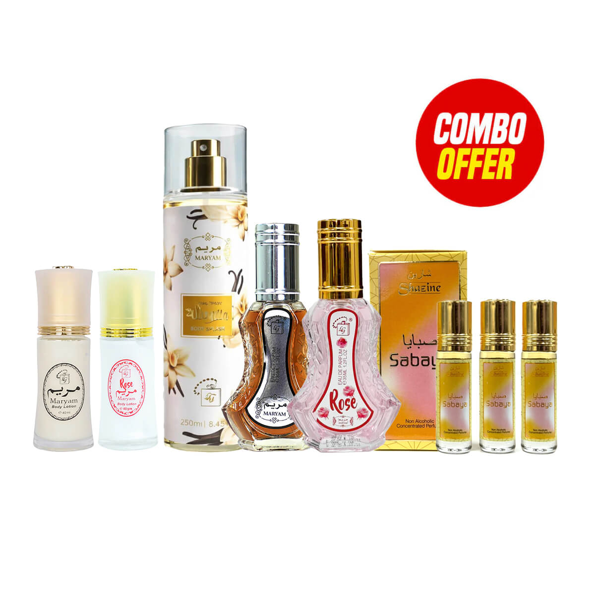 Maryam Perfume Collections (8 Pcs Combo Bundle)