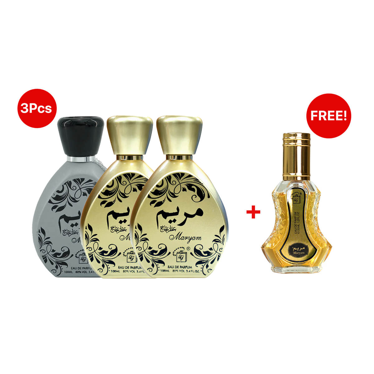 Maryam Perfume 3 Pcs Combo Get 1 Maryam 35 ml Perfume Free