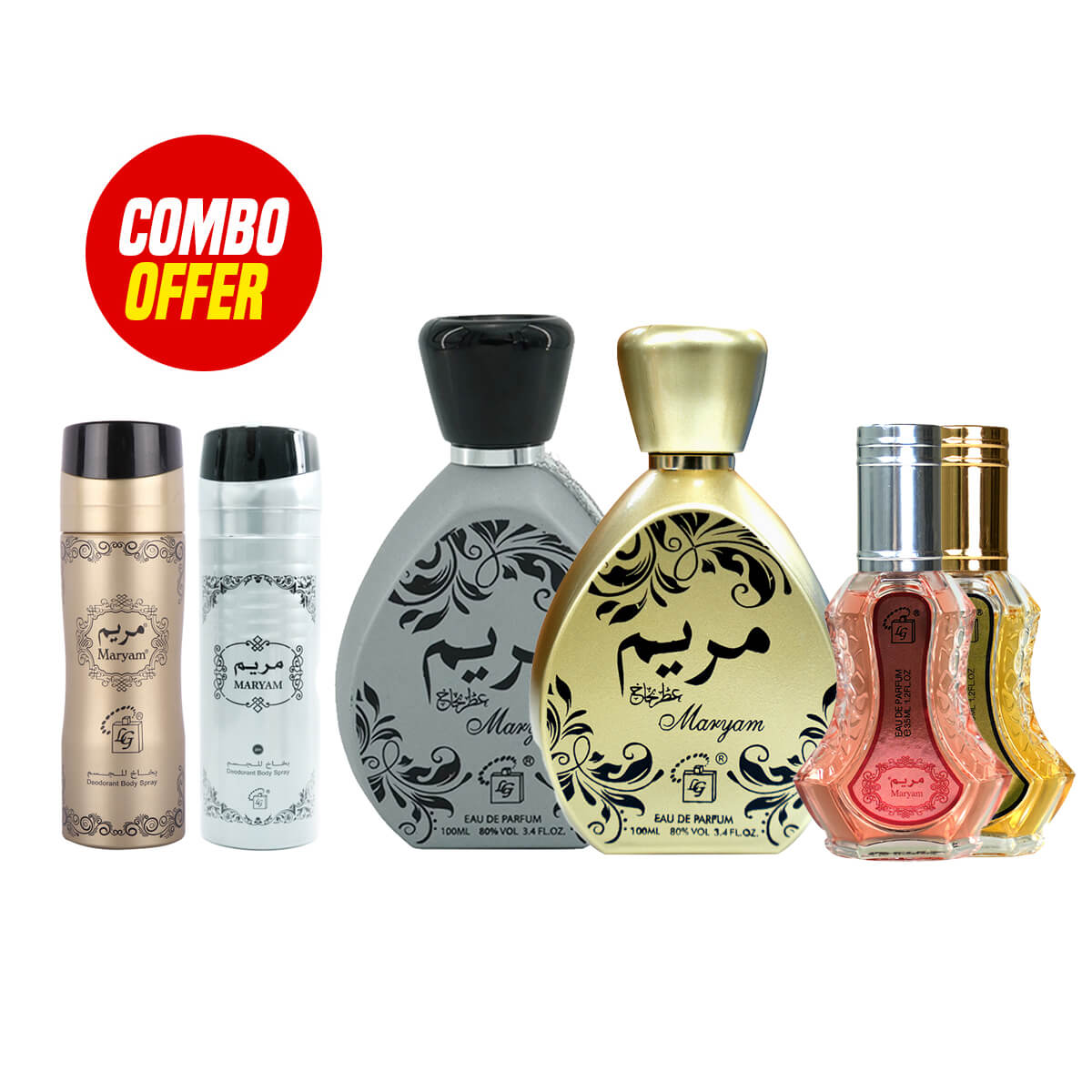 Maryam Perfume 6 PCS Combo Bundles