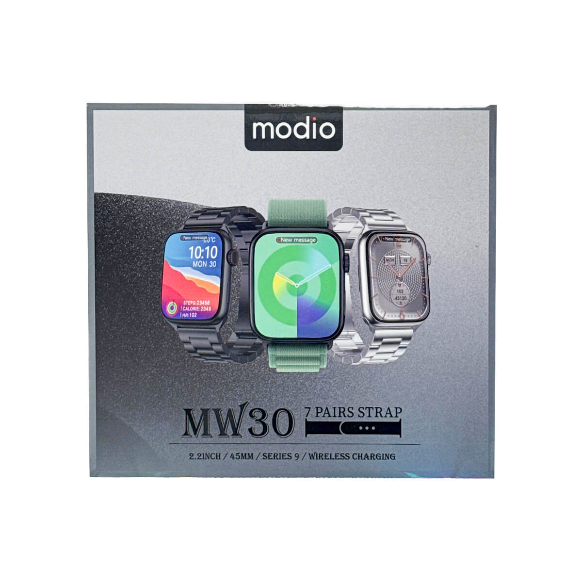 Modio MW30 Smartwatch with 7 Strap