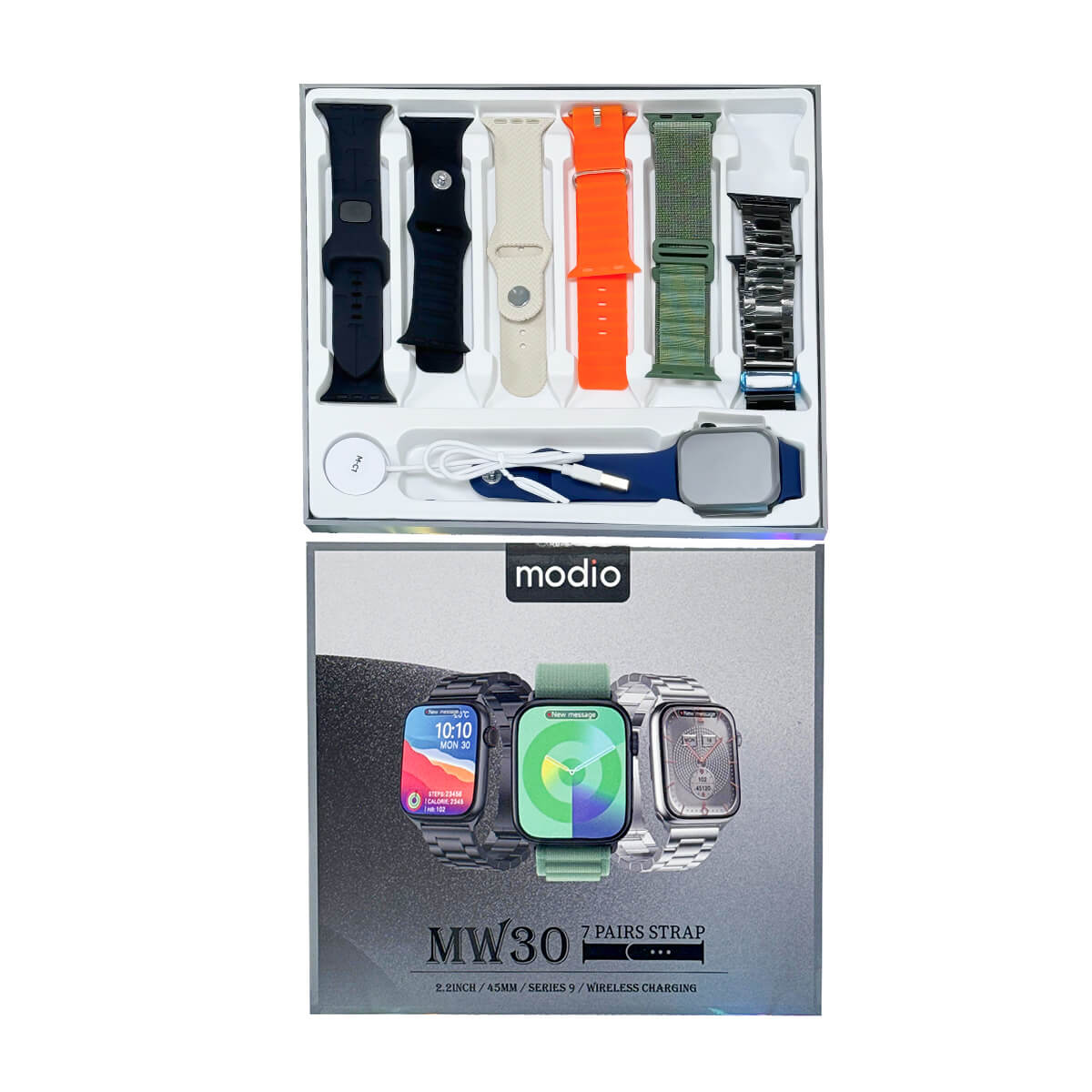 Modio MW30 Smartwatch with 7 Strap