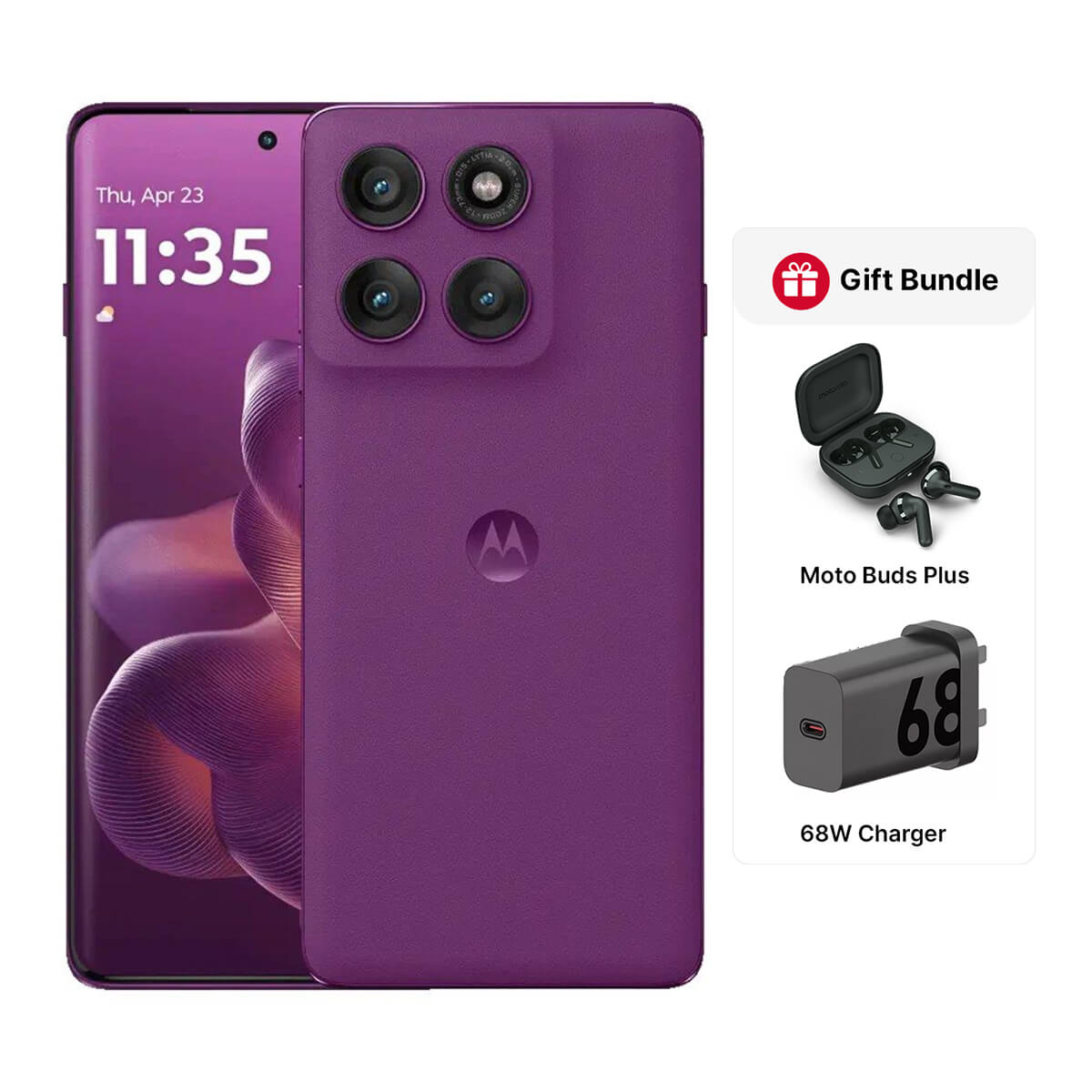 Motorola Edge 60 Pro 5G (12GB RAM + 512GB Memory) - Purple