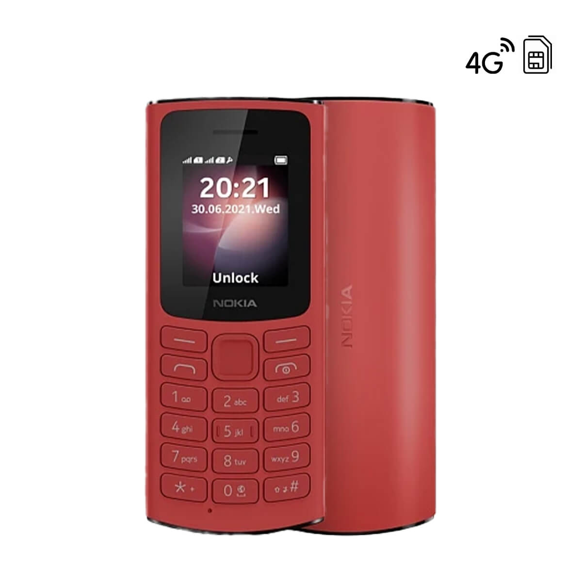 Nokia 105 Dual SIM 4G - Red