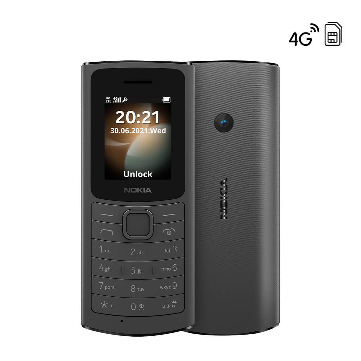 Nokia 110 Dual SIM 4G - Black