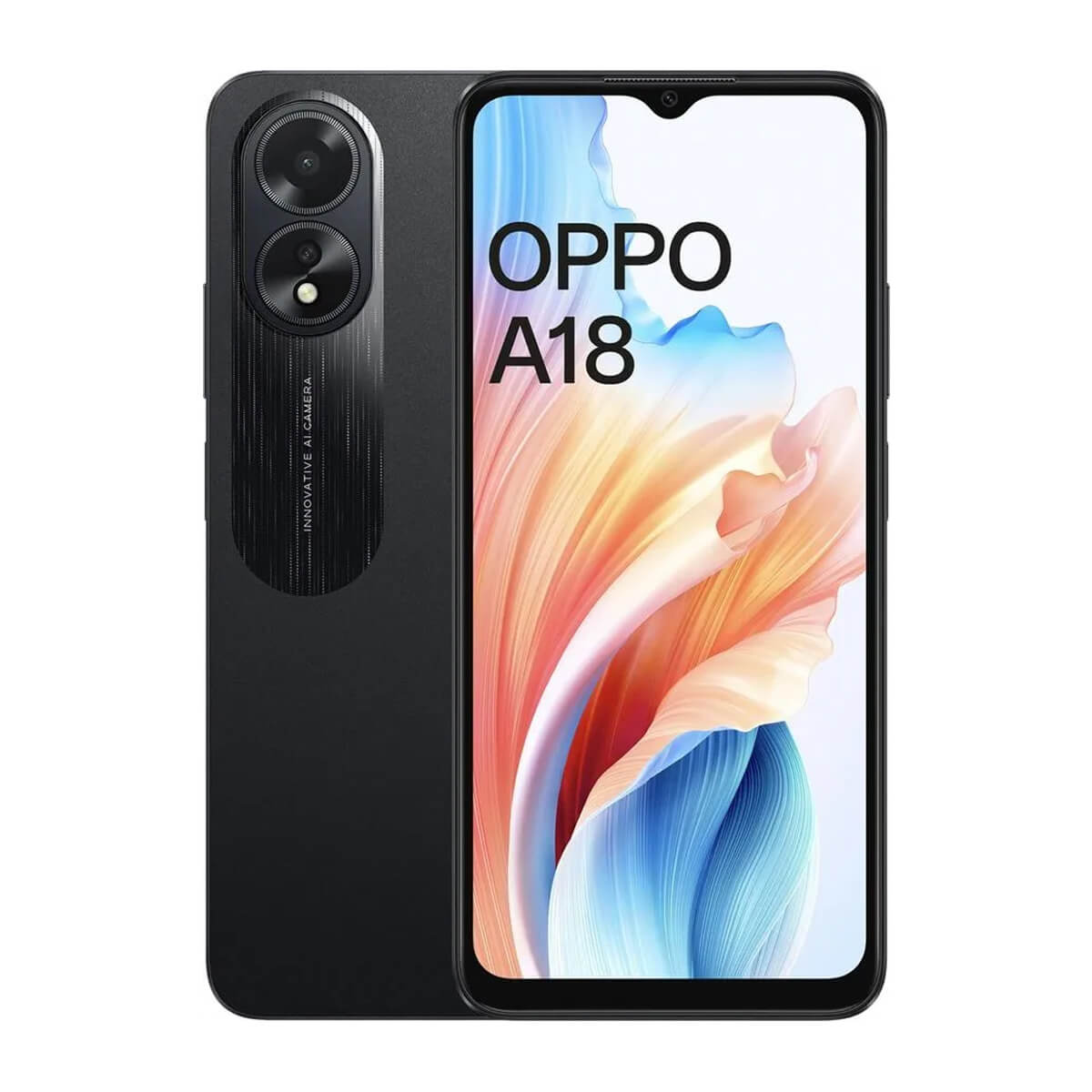 Oppo A18 (4GB RAM + 128GB Memory) - Glowing Black