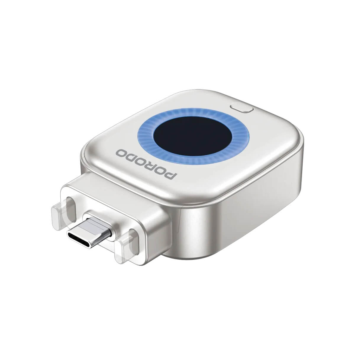 Porodo Auto Release Smart Auto-Cutoff Charging Adapter - Silver