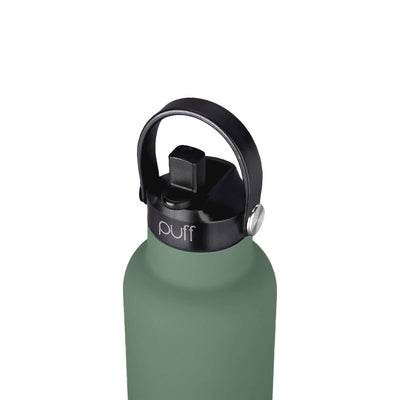 Puff Rubber Army Green Sipping+ Bottle 750ml