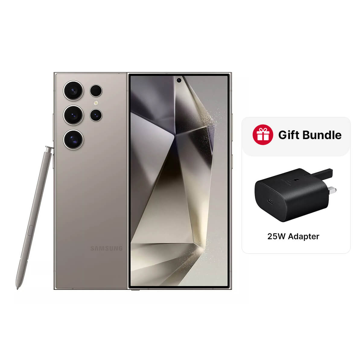 Samsung Galaxy S24 Ultra (12GB RAM + 256GB Memory) - Titanium Gray