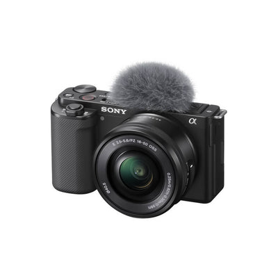 كاميرا سوني ألفا ZV-E10 بدون مرآة مع عدسة E PZ 16-50mm F3.5-5.6 OSS - أسود