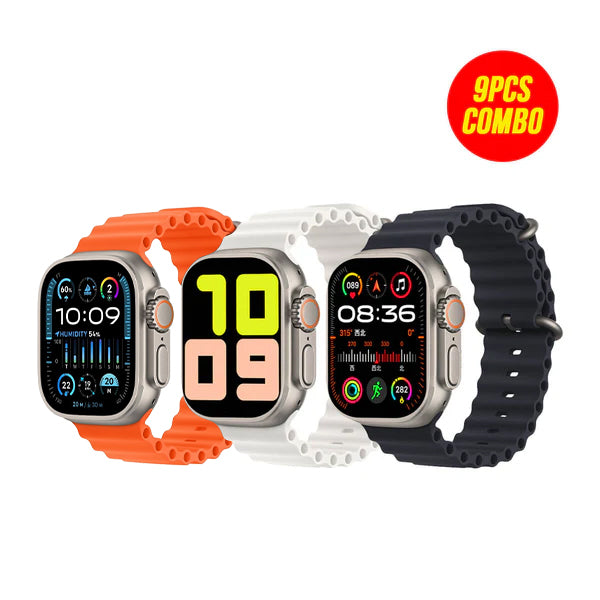 T20 Ultra Smartwatch 9 PCS Combo Bundle