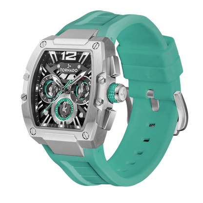 Tornado Xenith Multi Function Watch T23105-SSHB - Turquoise Black