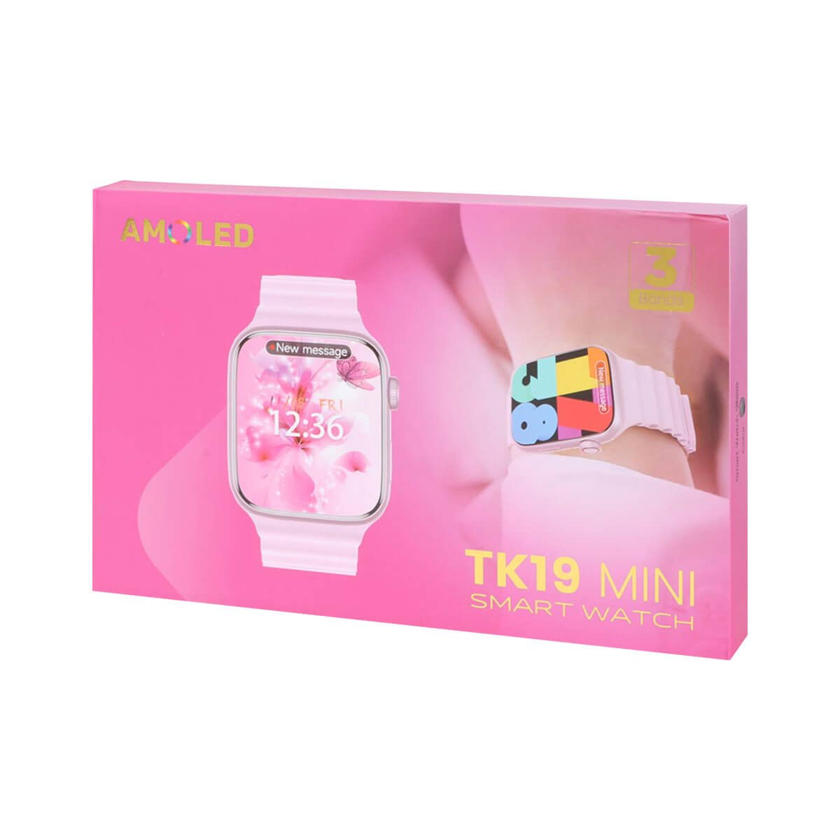 TK19 Mini Smartwatch with 3 Bands